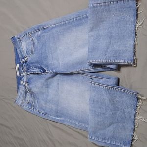 High-waisted flare/wide leg jeans